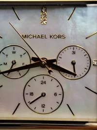 Michael Kors MK-2769 Damenuhr Multifunktion Gold Leder Strass 3