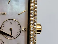 Michael Kors MK-2769 Damenuhr Multifunktion Gold Leder Strass 5