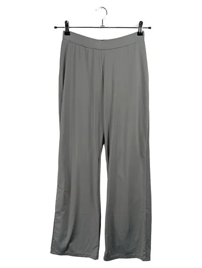 POMPÖÖS Damen Stoffhose Gr. 36 Grau Wide Leg Elegant Hose