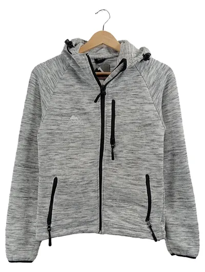 Cox Swain Sweatjacke Damen Gr. 34 XS Grau Meliert Kapuze Sportlich