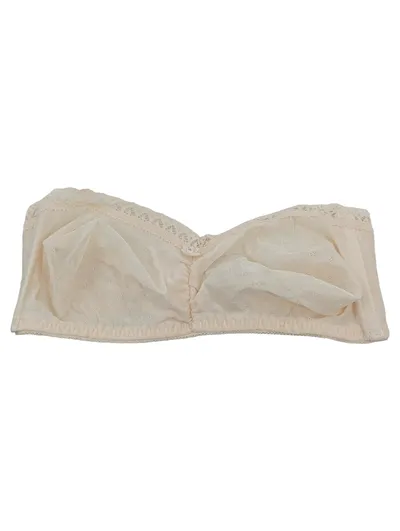 Triumph Damen BH Bügellos Spitze 75B Beige Bandeau ohne Bügel