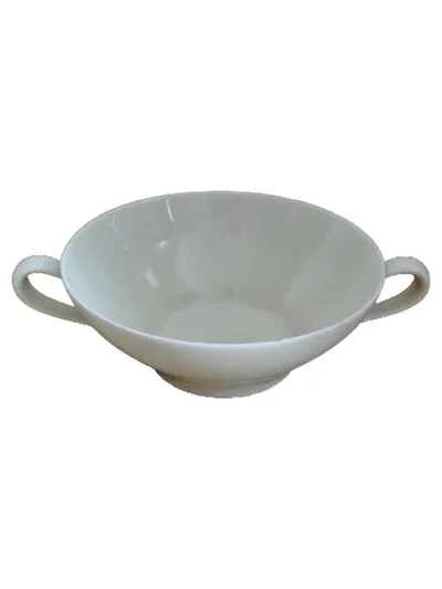 Johann Haviland Bavaria Suppentasse Porzellan Weiß Klassisch Uni 13cm