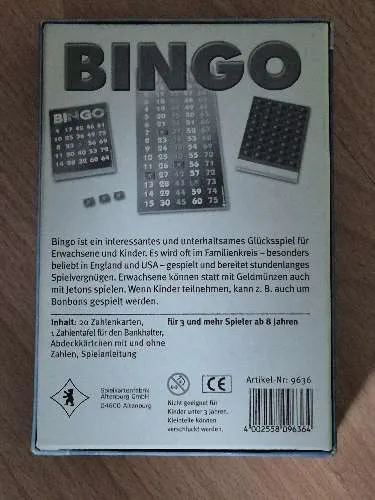 Bingo 42 Ravensburger Glücksspiel Gesellschaftsspiel Familienspiel ab 8 Jahre