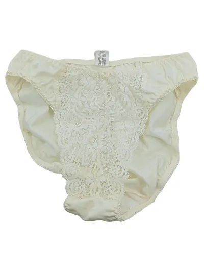 After Eden Damen Slip mit Spitze Beige Gr. S Feminin Unterwäsche