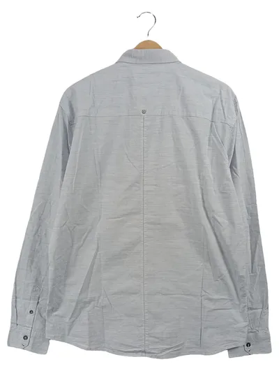 No Excess Freizeithemd Herren Langarm Gestreift Weiß Gr. 54 XXL