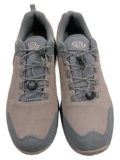 Brütting Outdoorschuhe Damen Grau Gr. 43 Wanderschuhe Trekking Leder Textil