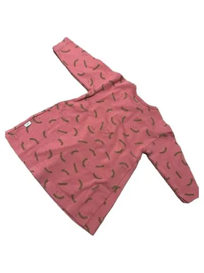 Sanetta Baby Kleid Gr. 68 Rosa Langarm Smiley Muster Baumwolle