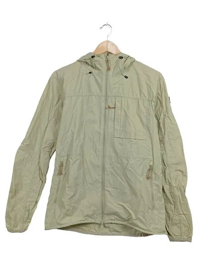 Fjällräven Herren Windjacke Jacke Kapuze Grün Gr. 44, XS Outdoor