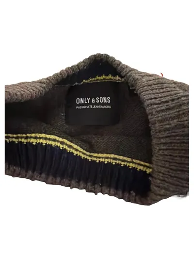 ONLY & SONS Herren Pullover Strickpullover Grün Gr. S 46 Rundhals