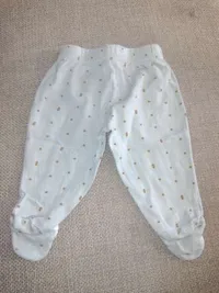 Carter's Baby Strampler Hose mit Füßen Grün Gepunktet Gr. 68 5