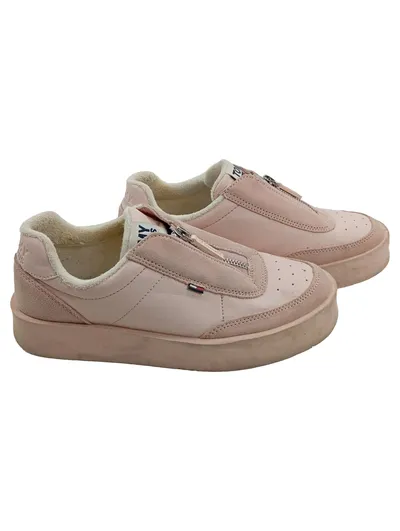 Tommy Jeans Damen Slipper Sneaker Rosa Gr. 38 gefüttert Reißverschluss