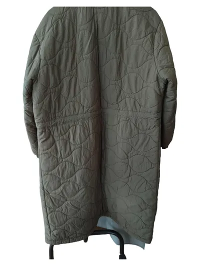 Pageone Steppmantel Damen Gr. 40 Oliv Langmantel Quilted Coat