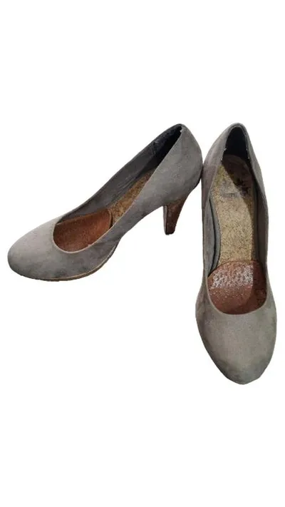 Only Pink Damen Pumps Gr. 39 Beige Plateau Kork Absatz Wildlederoptik