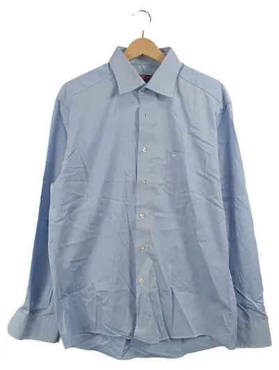 CASAMODA Business Hemd Herren Blau Gestreift Gr. 42 XL Langarm