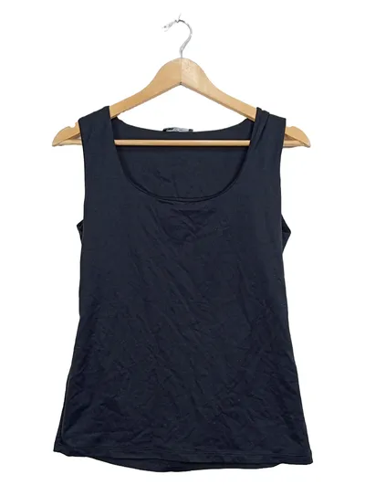 ZARA Damen Trägertop Tanktop Unterhemd Schwarz Basic Gr. L