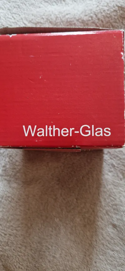 Walther-Glas Windlicht Teelichthalter Weihnachten Kristallglas Engel Krone