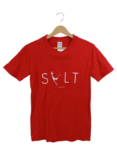 Gildan Kinder T-Shirt Rot Gr. S / 128 Sylt Aufdruck Kurzarm Baumwolle