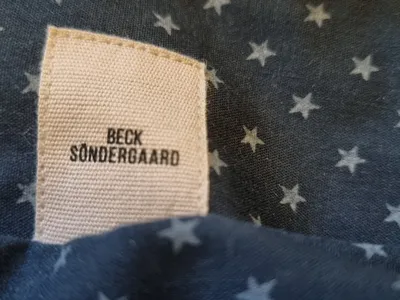 Becksöndergaard Geldbörse Leder Braun Gesteppt Vintage Damen 17cm