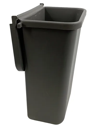 IKEA Mülleimer mit Deckel Grau Kunststoff 10L Minimalistisch