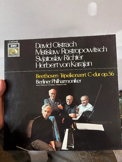 Beethoven Tripelkonzert C-dur op.56 Karajan Berliner Philharmoniker Vinyl LP