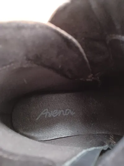 Avena Damen Stiefelette Braun Gr. 37 Leder Komfort Reißverschluss