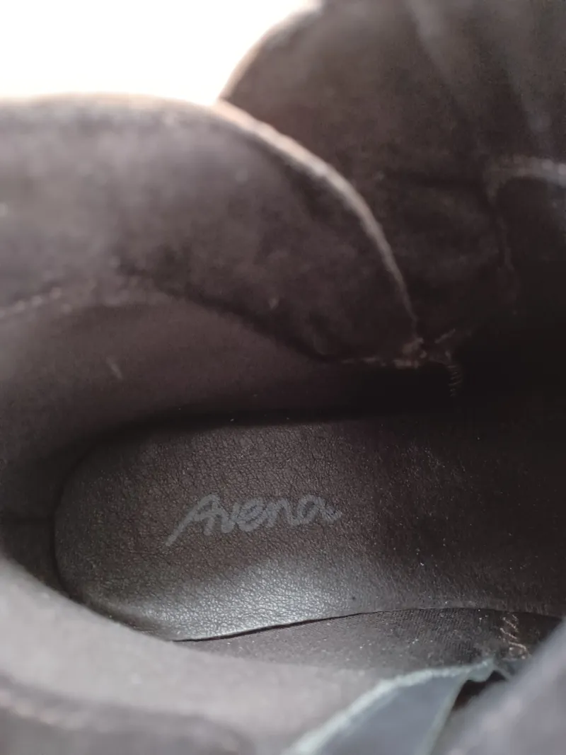 Avena Damen Stiefelette Braun Gr. 37 Leder Komfort Reißverschluss 2