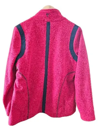 Hajo Damen Fleecejacke Gr. 40 L Rot Sportlich Outdoor Freizeit