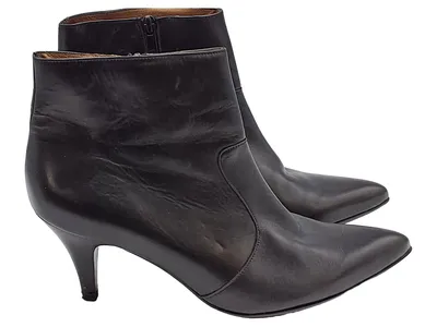 Peter Kaiser Damen Stiefeletten Leder Schwarz Gr. 6.5, 40 Elegant