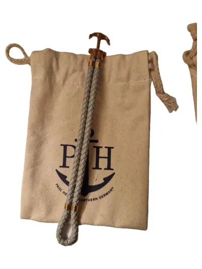 Paul Hewitt PHREP Anker Leder Armband Grau Maritim Damen Freizeit