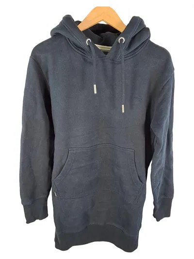 Superdry Damen Kapuzenpullover Hoodie Gr. 36 S Blau Casual
