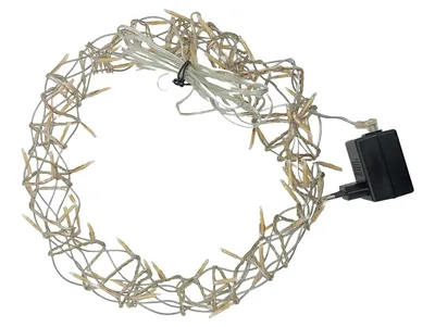 LED Lichterkette Draht Warmweiß 24V Trafo Weihnachten Deko Golden Power