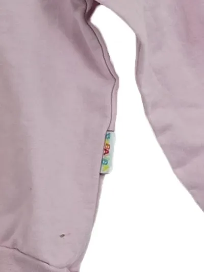 BABAUBA Mädchen Pullover Rosa Rüschen Gr. 80 Langarm Sweatshirt