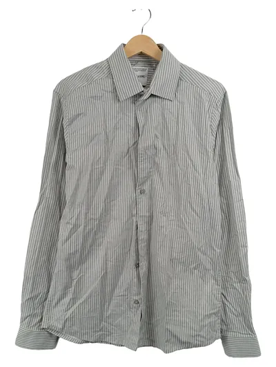 ONLY & SONS Herren Business Hemd Grau Gestreift Gr. 48;M Langarm Baumwolle