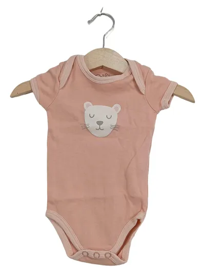 SEASONS Baby Body Rosa Bärenmotiv Gr. 62x68 Baumwolle