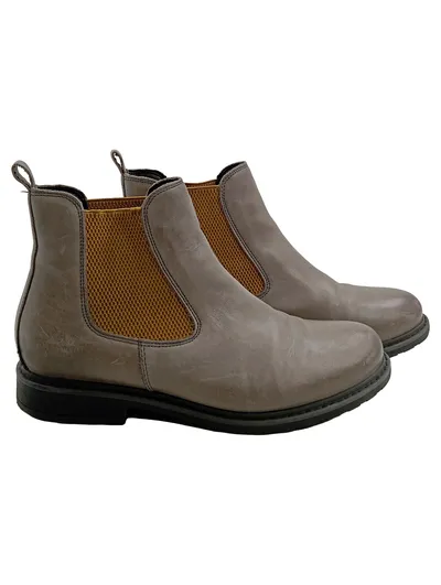 Tamaris Damen Stiefeletten Chelsea Boots Leder Grau Gr. 37