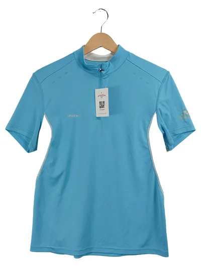 VAUDE Damen Poloshirt Blau Gr. 44 XXL Sport Outdoor Kurzarm