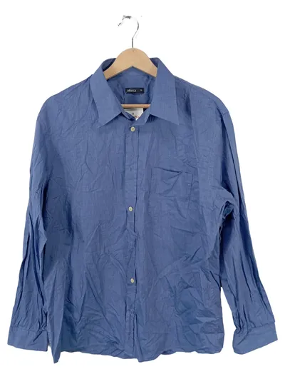 Mexx Business Hemd Herren Blau Gr. 52, XL Langarm Baumwolle