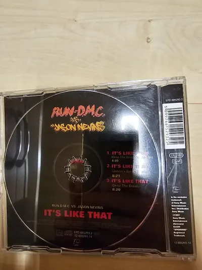 RUN-DMC vs Jason Nevins It's Like That CD Single Hip Hop Rap