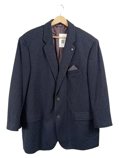 Walbusch Herren Sakko Blazer Gr. 28 Blau Meliert Business Jacket