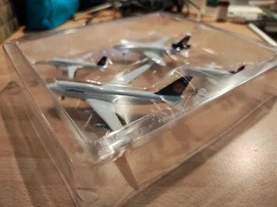 Lufthansa Modell Edition 4 Minimodelle 1:500 Boeing Airbus Flugzeug Set
