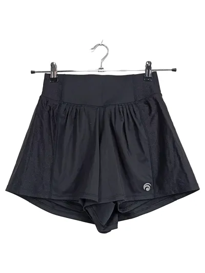 OCEANSAPART Damen Sportrock integrierte Shorts Schwarz Gr. S