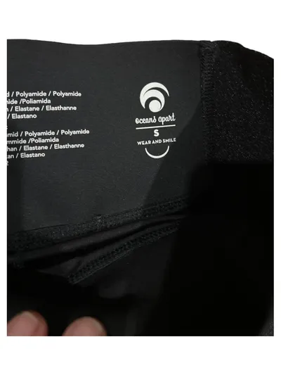 OCEANSAPART Damen Sportrock integrierte Shorts Schwarz Gr. S