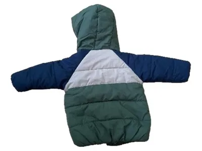 Ergee Steppjacke Kinder Gr. 80 Winterjacke Kapuze Grün Blau Beige
