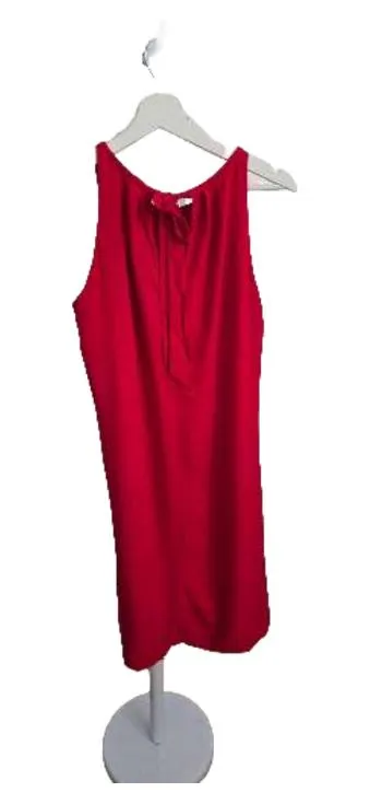 Camaïeu Damen Cocktailkleid Rot Gr. 40 L Ärmellos Festlich