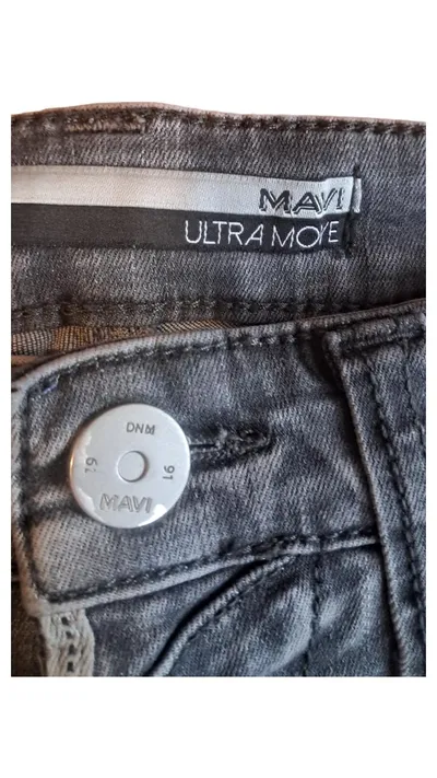 Mavi Ultra Move Herren Jeans Regular Fit Grau Gr. 40 W31 L33