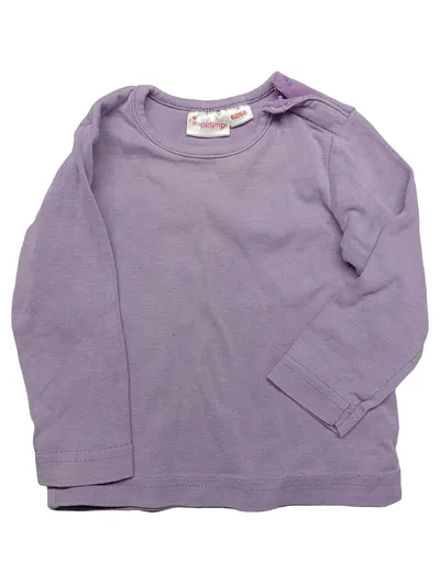 Impidimpi Langarmshirt Baby Gr. 62/68 Lila Baumwolle Basic