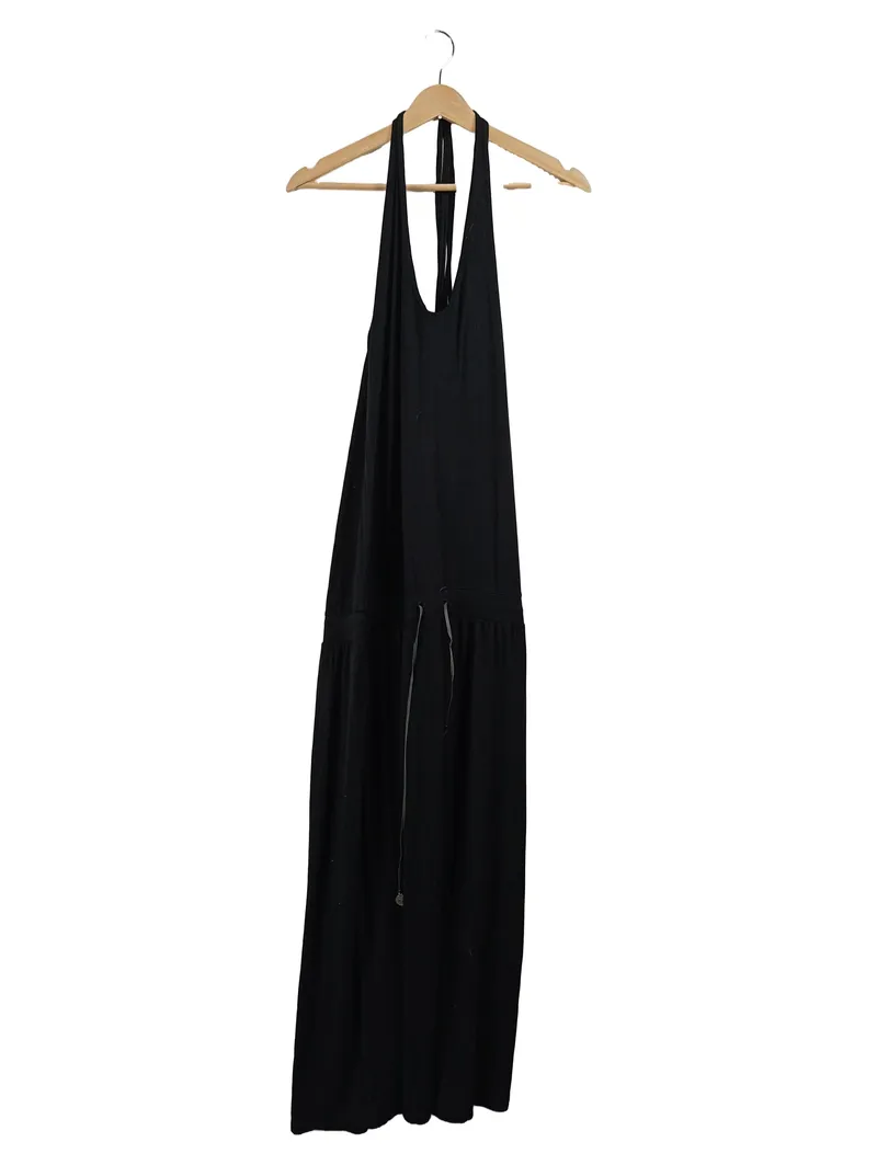 Diesel Damen Sommerkleid Maxikleid Schwarz Gr. 40 L Baumwolle Beachwear 1
