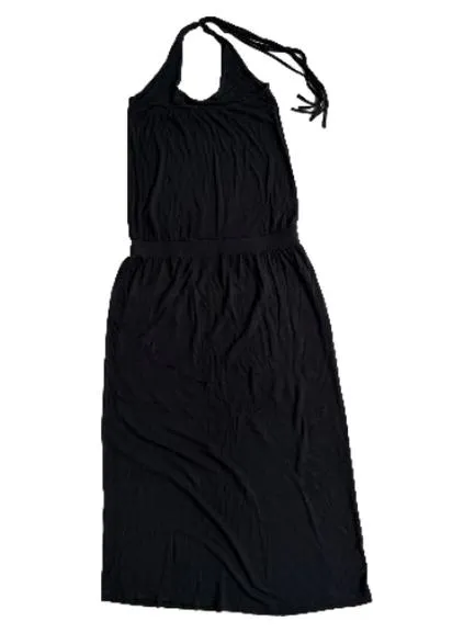 Diesel Damen Sommerkleid Maxikleid Schwarz Gr. 40 L Baumwolle Beachwear 2