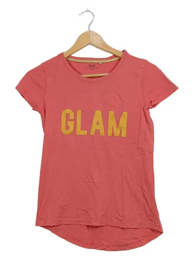 YIGGA Mädchen T-Shirt Glam Gr. 158/164 Rosa Baumwolle