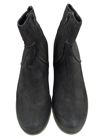 Gabor Damen Stiefeletten Schwarz Gr. 39 Wildleder Klassisch Reißverschluss